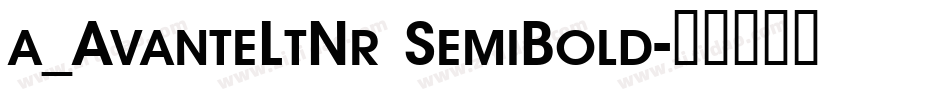 a_AvanteLtNr SemiBold字体转换